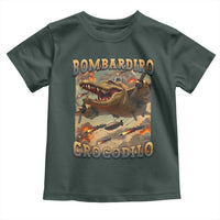 Funny Italian Brainrot Bombardiro Crocodilo Toddler T Shirt Gen Z Meme