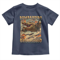 Funny Italian Brainrot Bombardiro Crocodilo Toddler T Shirt Gen Z Meme