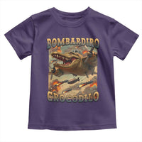 Funny Italian Brainrot Bombardiro Crocodilo Toddler T Shirt Gen Z Meme