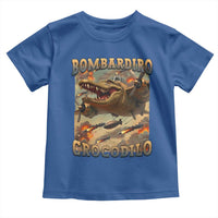 Funny Italian Brainrot Bombardiro Crocodilo Toddler T Shirt Gen Z Meme