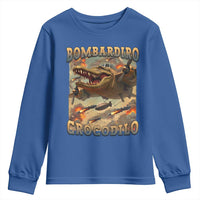 Funny Italian Brainrot Bombardiro Crocodilo Youth Sweatshirt Gen Z Meme