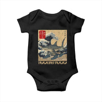 Funny Italian Brainrot Tralalero Tralala Shark Baby Onesie Japanese Art Gen Z Meme