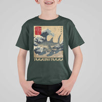 Funny Italian Brainrot Tralalero Tralala Shark T Shirt For Kid Japanese Art Gen Z Meme