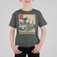 Funny Italian Brainrot Tralalero Tralala Shark T Shirt For Kid Japanese Art Gen Z Meme