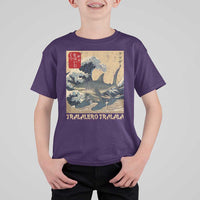 Funny Italian Brainrot Tralalero Tralala Shark T Shirt For Kid Japanese Art Gen Z Meme