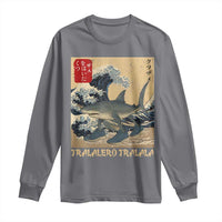Funny Italian Brainrot Tralalero Tralala Shark Long Sleeve Shirt Japanese Art Gen Z Meme