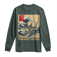 Funny Italian Brainrot Tralalero Tralala Shark Long Sleeve Shirt Japanese Art Gen Z Meme