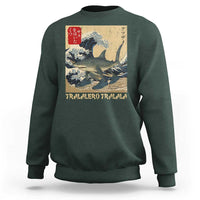 Funny Italian Brainrot Tralalero Tralala Shark Sweatshirt Japanese Art Gen Z Meme