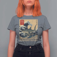 Funny Italian Brainrot Tralalero Tralala Shark T Shirt For Women Japanese Art Gen Z Meme