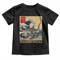 Funny Italian Brainrot Tralalero Tralala Shark Toddler T Shirt Japanese Art Gen Z Meme