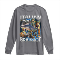 Funny Italian Brainrot Gen Z Meme Long Sleeve Shirt