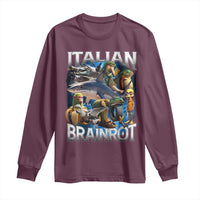 Funny Italian Brainrot Gen Z Meme Long Sleeve Shirt