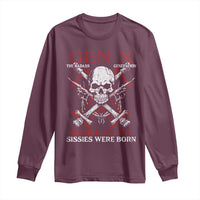 Funny X Generation Long Sleeve Shirt The Badass Generation Before All You Sissies Were Born Skull