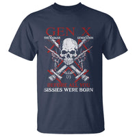 Funny X Generation T Shirt The Badass Generation Before All You Sissies Were Born Skull
