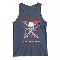 Funny X Generation Tank Top The Badass Generation Before All You Sissies Were Born Skull