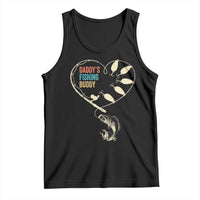 Funny Daddy's Fishing Buddy Tank Top Fisherman Dad Son Daughter