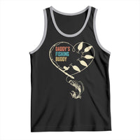 Funny Daddy's Fishing Buddy Tank Top Fisherman Dad Son Daughter