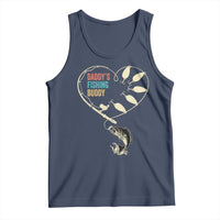 Funny Daddy's Fishing Buddy Tank Top Fisherman Dad Son Daughter