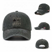 I Have Two Titles Veteran And Grumpy And I Rock Them Both Washed Cotton Baseball Cap