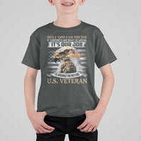 Christian Veteran T Shirt For Kid Only God Can Decide If Terrorists Are Right Or Wrong Us Veteran