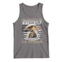 Christian Veteran Tank Top Only God Can Decide If Terrorists Are Right Or Wrong Us Veteran