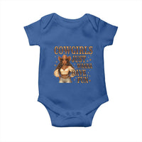 Funny African American Cowgirl Baby Onesie Cowgirls Just Wanna Have Fun Western