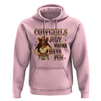 Funny African American Cowgirl Hoodie Cowgirls Just Wanna Have Fun Western