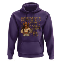 Funny African American Cowgirl Hoodie Cowgirls Just Wanna Have Fun Western