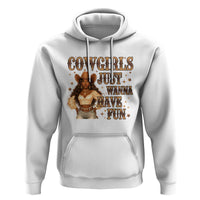 Funny African American Cowgirl Hoodie Cowgirls Just Wanna Have Fun Western