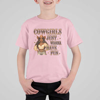 Funny African American Cowgirl T Shirt For Kid Cowgirls Just Wanna Have Fun Western