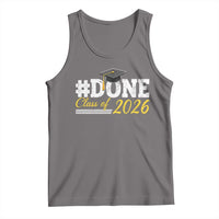 Done Class of 2026 Graduation Tank Top Mortarboard Graphic
