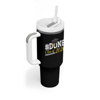 Done Class of 2026 Graduation Tumbler With Handle Mortarboard Graphic