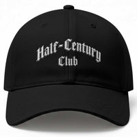 50th Birthday Baseball Cap Half Century Club Gothic 50 Years Old Bday