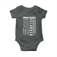 Proud Pacific Islander Baby Onesie AAPI Heritage Month Polynesian Tribal American Flag