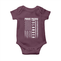 Proud Pacific Islander Baby Onesie AAPI Heritage Month Polynesian Tribal American Flag