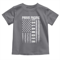 Proud Pacific Islander Toddler T Shirt AAPI Heritage Month Polynesian Tribal American Flag
