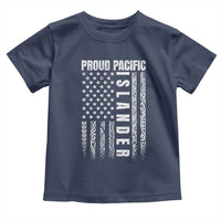 Proud Pacific Islander Toddler T Shirt AAPI Heritage Month Polynesian Tribal American Flag