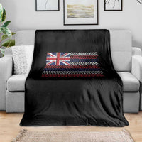 Hawaiian Tribal Flag State of Hawaii Throw Blanket