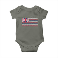Hawaiian Tribal Flag State of Hawaii Baby Onesie