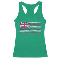 Hawaiian Tribal Flag State of Hawaii Racerback Tank Top