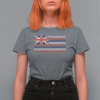 Hawaiian Tribal Flag State of Hawaii T Shirt For Women