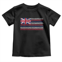 Hawaiian Tribal Flag State of Hawaii Toddler T Shirt
