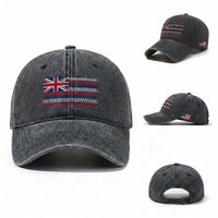 Hawaiian Tribal Flag State of Hawaii Washed Cotton Baseball Cap