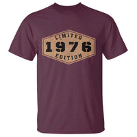 50th Birthday T Shirt 1976 Limited Edition Gifts For Turning 50