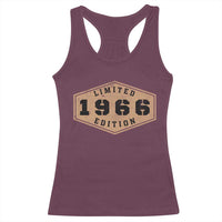 60th Birthday Racerback Tank Top 1966 Limited Edition Gifts For Turning 60