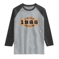 60th Birthday Raglan Shirt 1966 Limited Edition Gifts For Turning 60