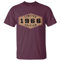 60th Birthday T Shirt 1966 Limited Edition Gifts For Turning 60
