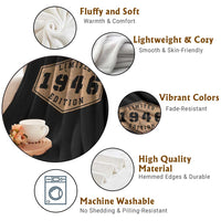 80th Birthday Throw Blanket 1946 Limited Edition Gifts For Turning 80