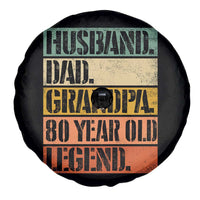 Husband Dad Grandpa 80 Year Old Legend Spare Tire Cover Funny 80th Birthday Fathers Day