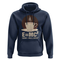 Funny Science Hoodie E=MC2 Energy Milk Coffee Formula - Wonder Print Shop